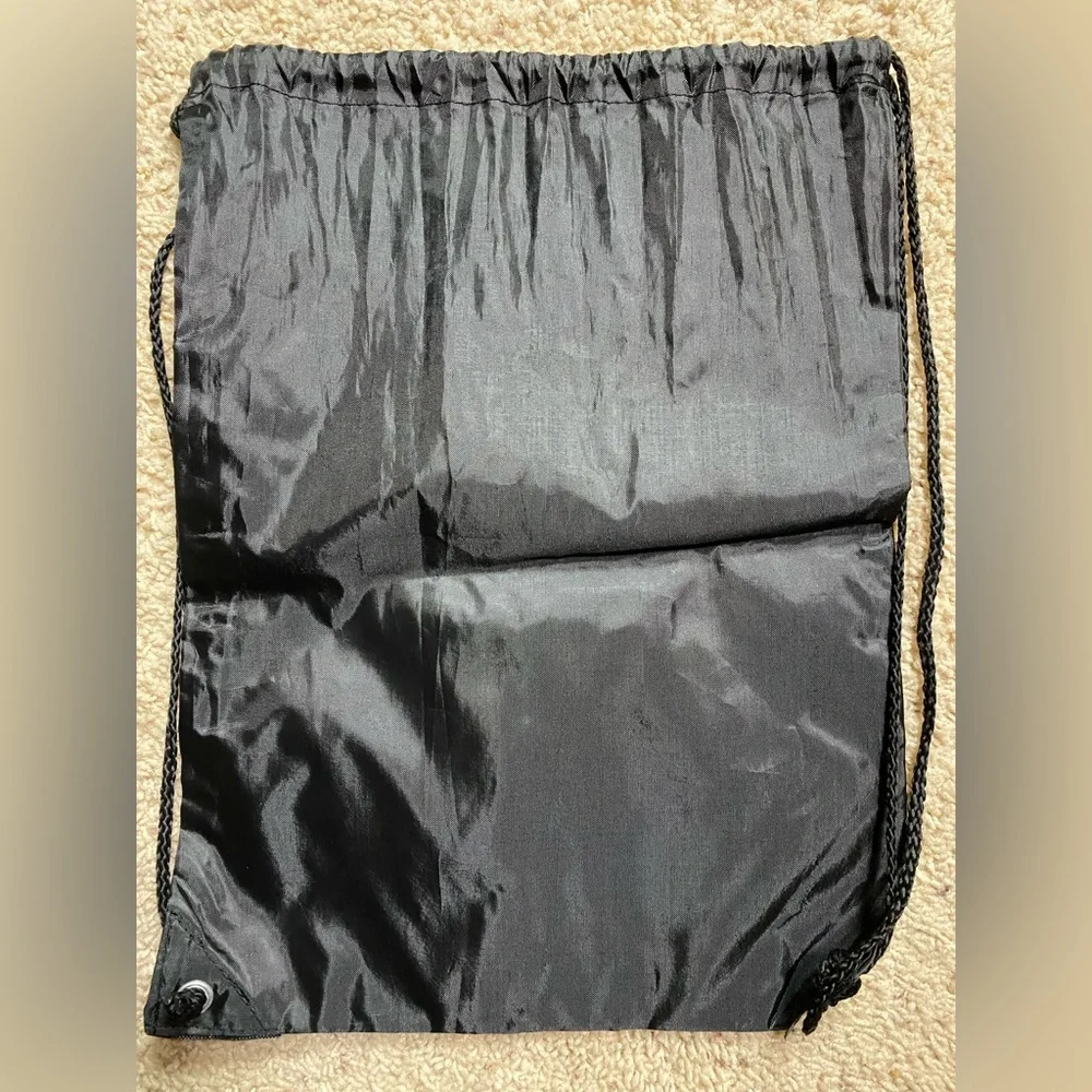 Harley Davidson HOG Owners Group Black Drawstring Backpack Bag NWOT